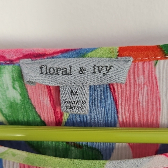 Colorful Abstract Women's Top - Picture 2 of 7